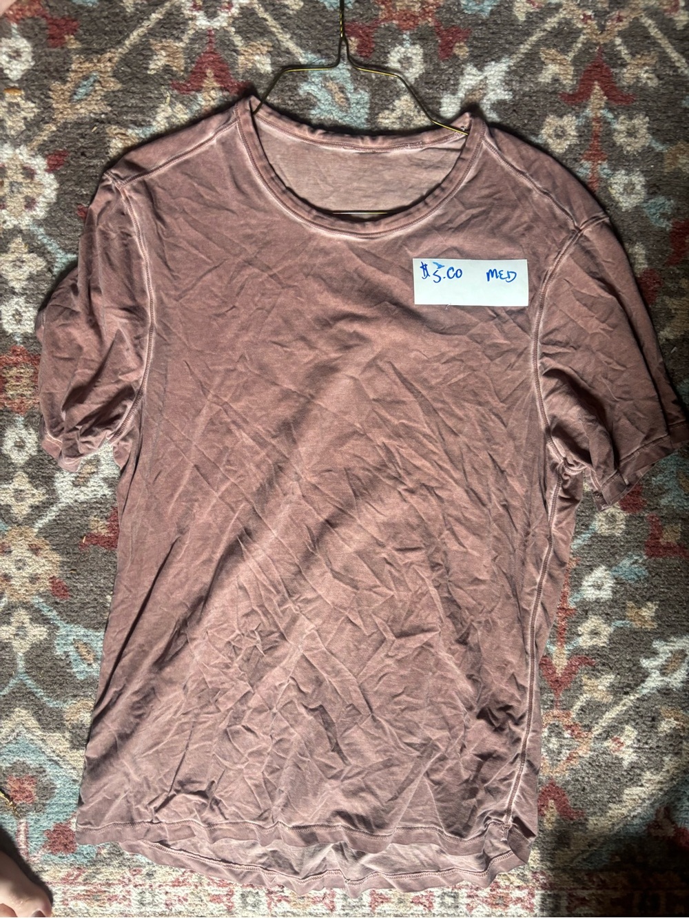 Men's Crew Neck T-Shirt in Dusty Rose